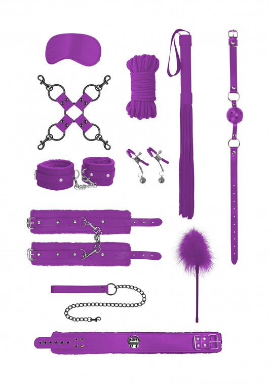 Ouch! Intermediate Bondage Kit Purple - Temptations