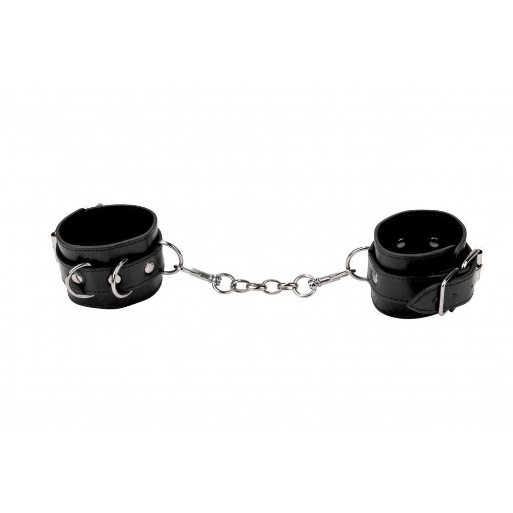 Ouch Leather Cuffs - Black - Temptations