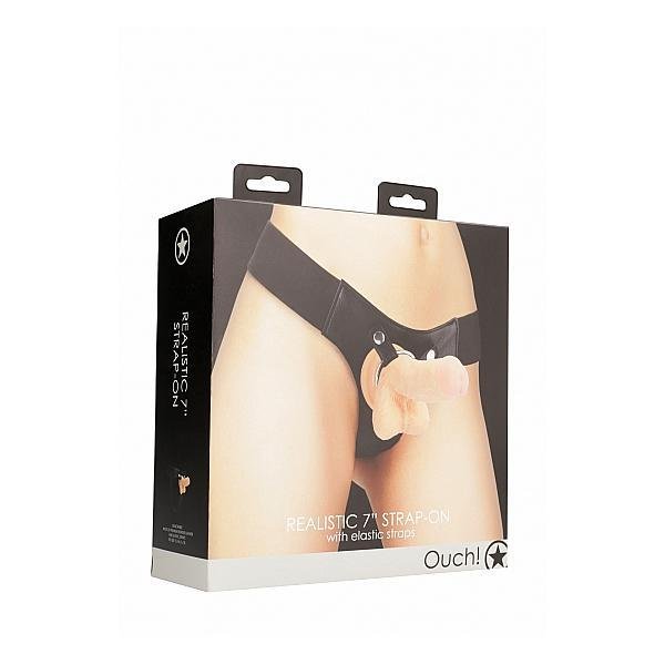Ouch! Realistic 7" Strap - On Skin - Temptations