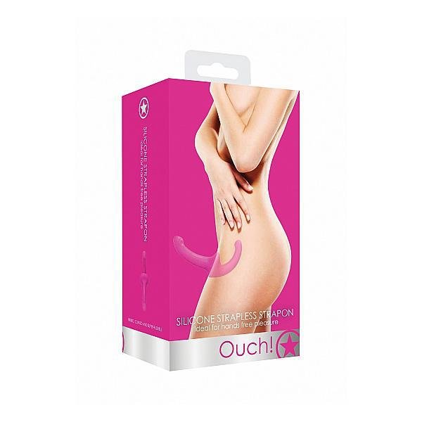 Ouch! Silicone Strapless Strapon Pink - Temptations