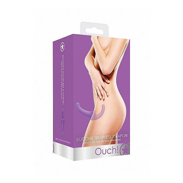 Ouch! Silicone Strapless Strapon Purple - Temptations