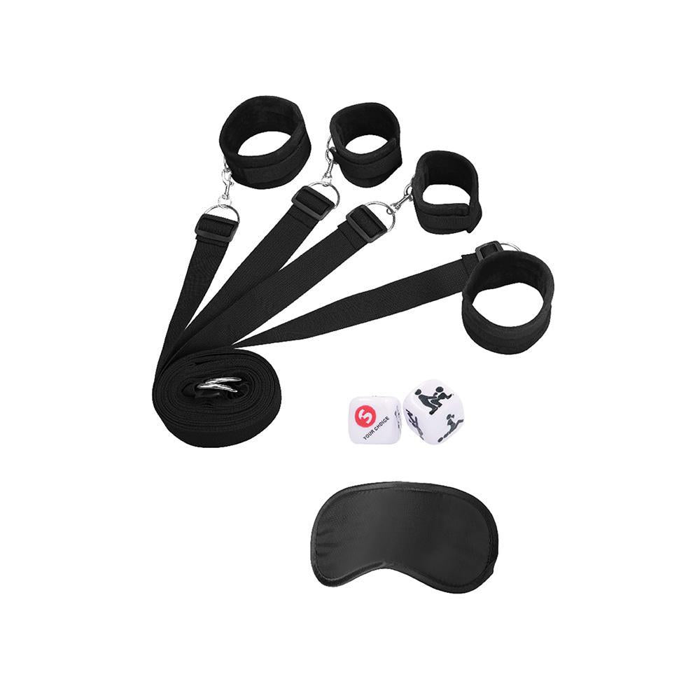 Ouch! Under The Bed Binding Restraint Kit Black - Temptations