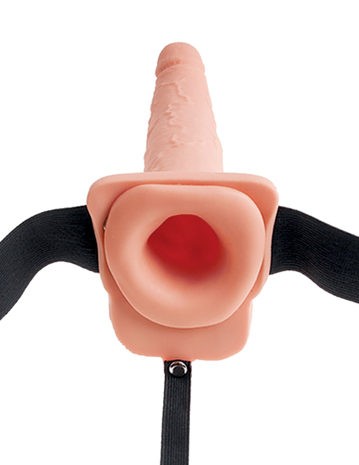 Fetish Fantasy 7.5" Hollow Squirting Strap-On With Balls Flesh