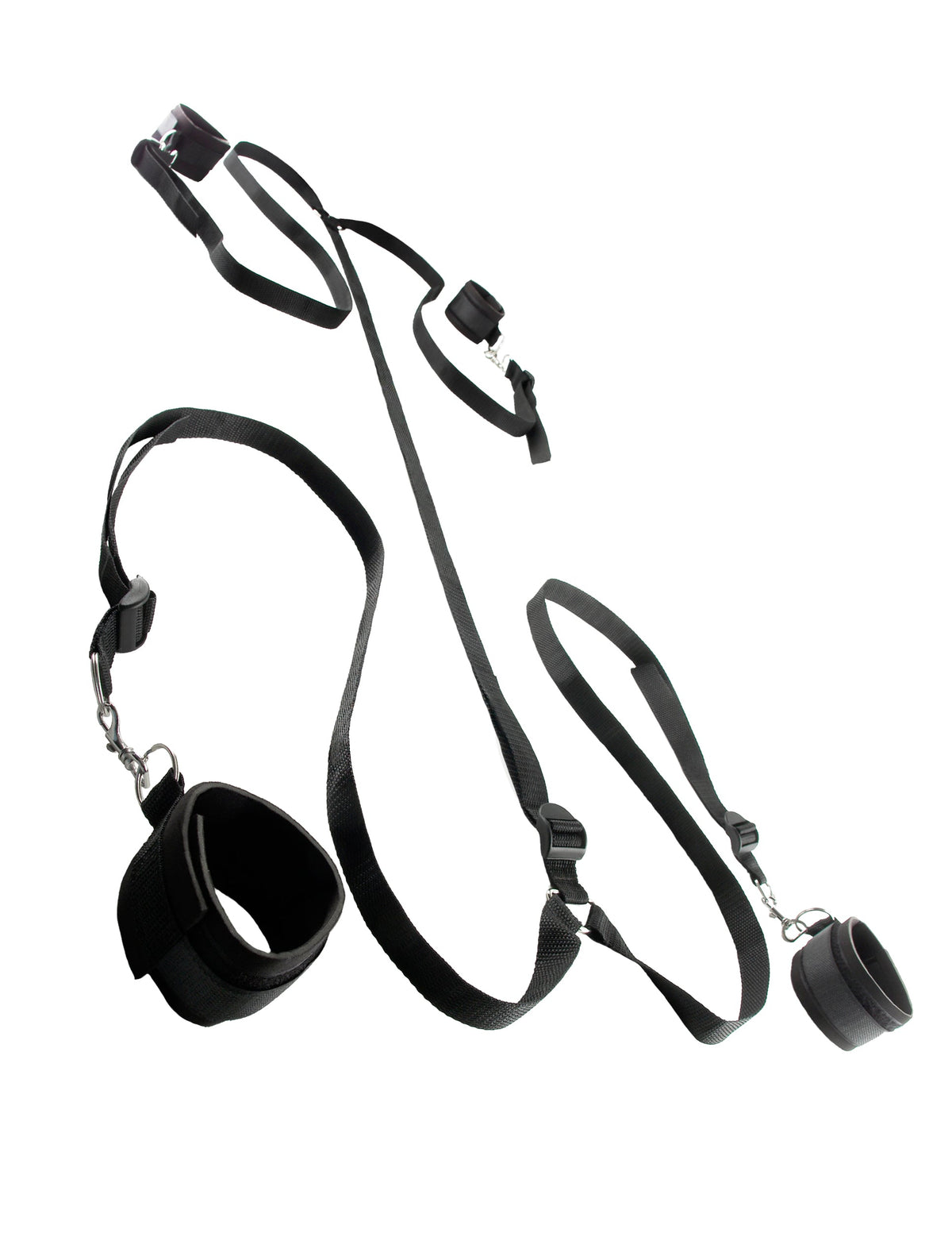 Fetish Fantasy Limited Edition Wraparound Mattress Restraints Black