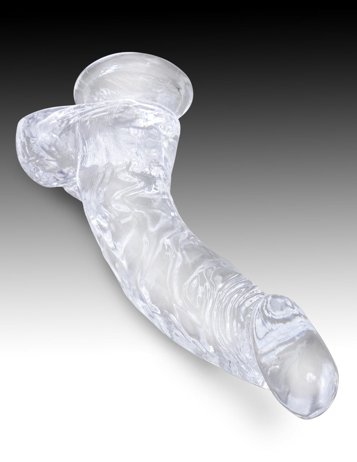 King Cock Clear 7.5" Cock With Balls