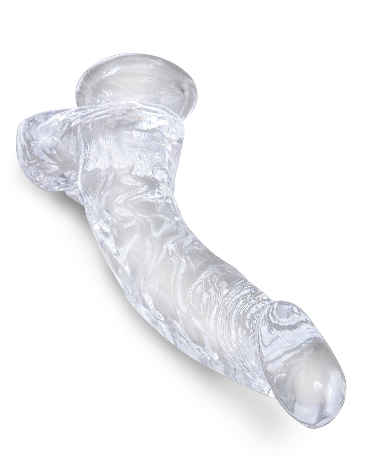King Cock Clear 7.5" Cock With Balls