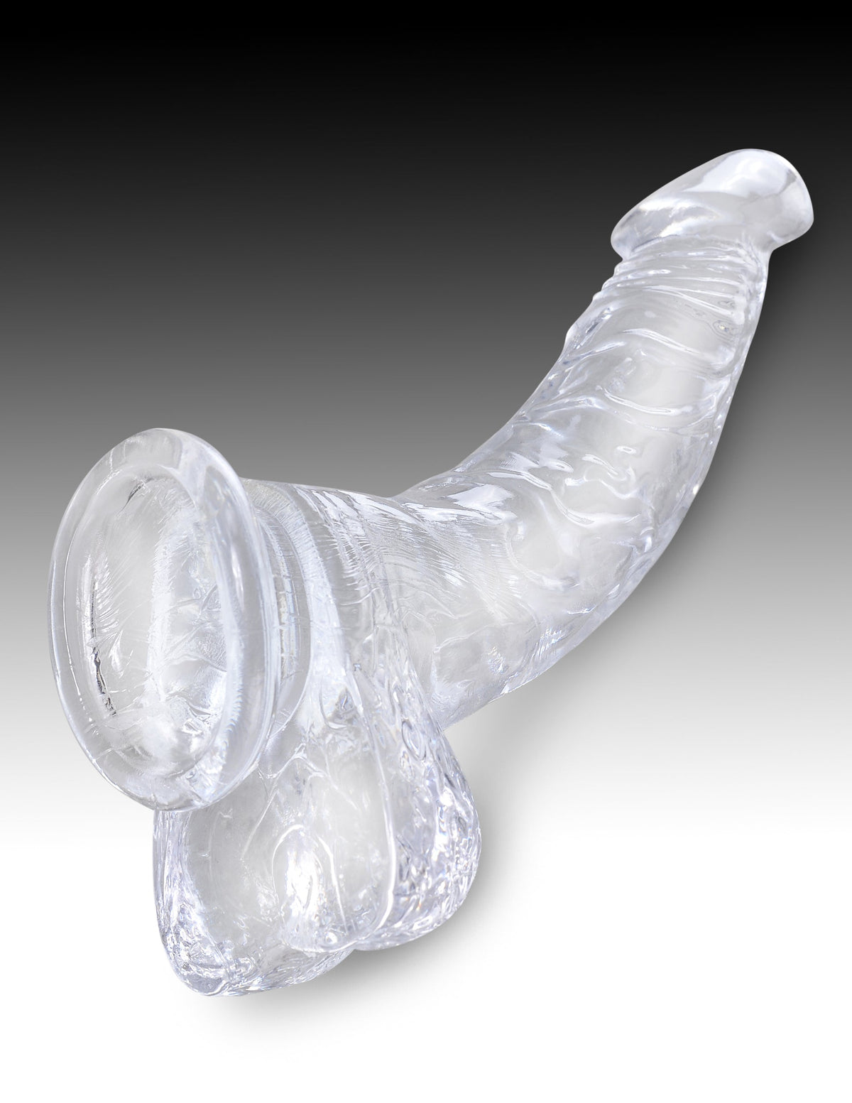 King Cock Clear 7.5" Cock With Balls