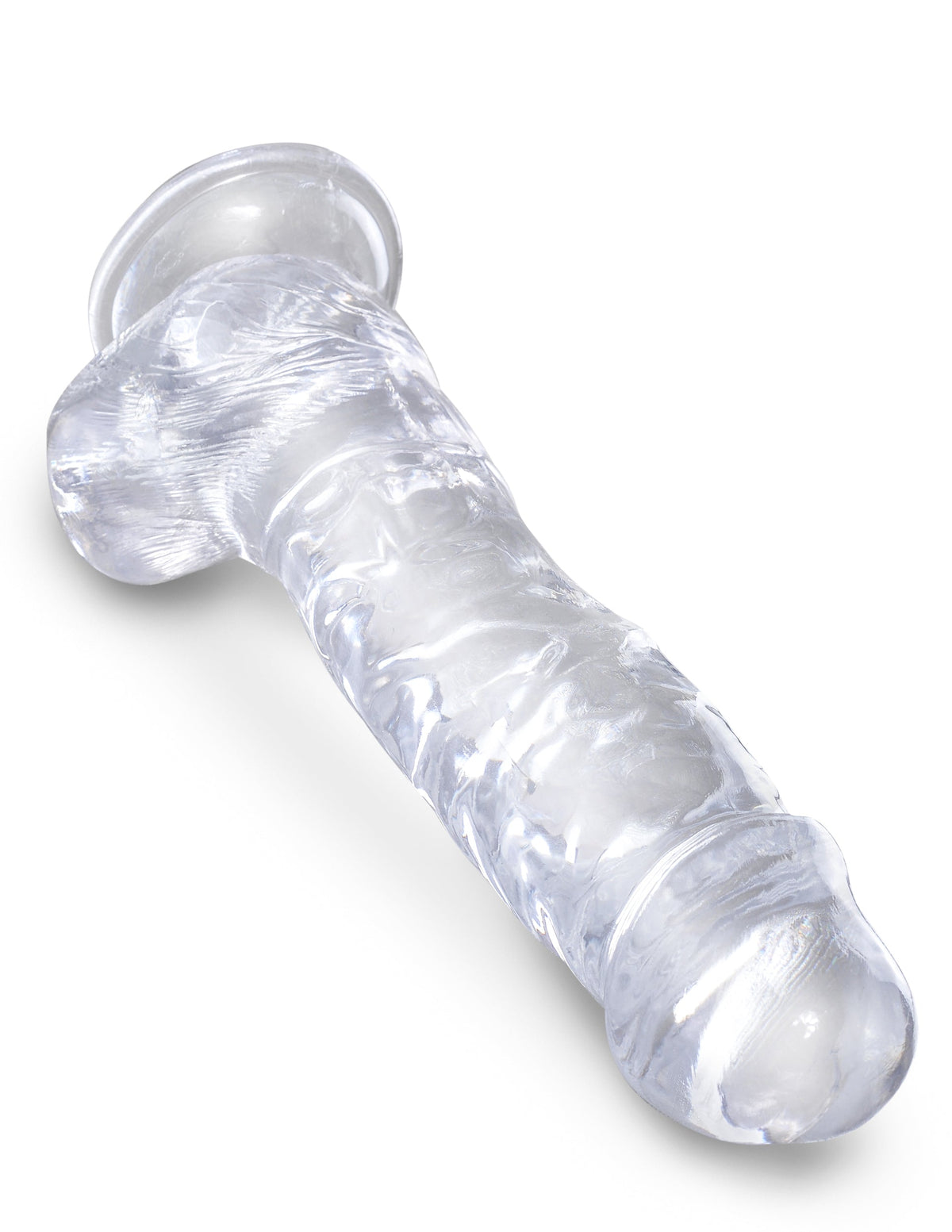 King Cock Clear 8" Cock With Balls
