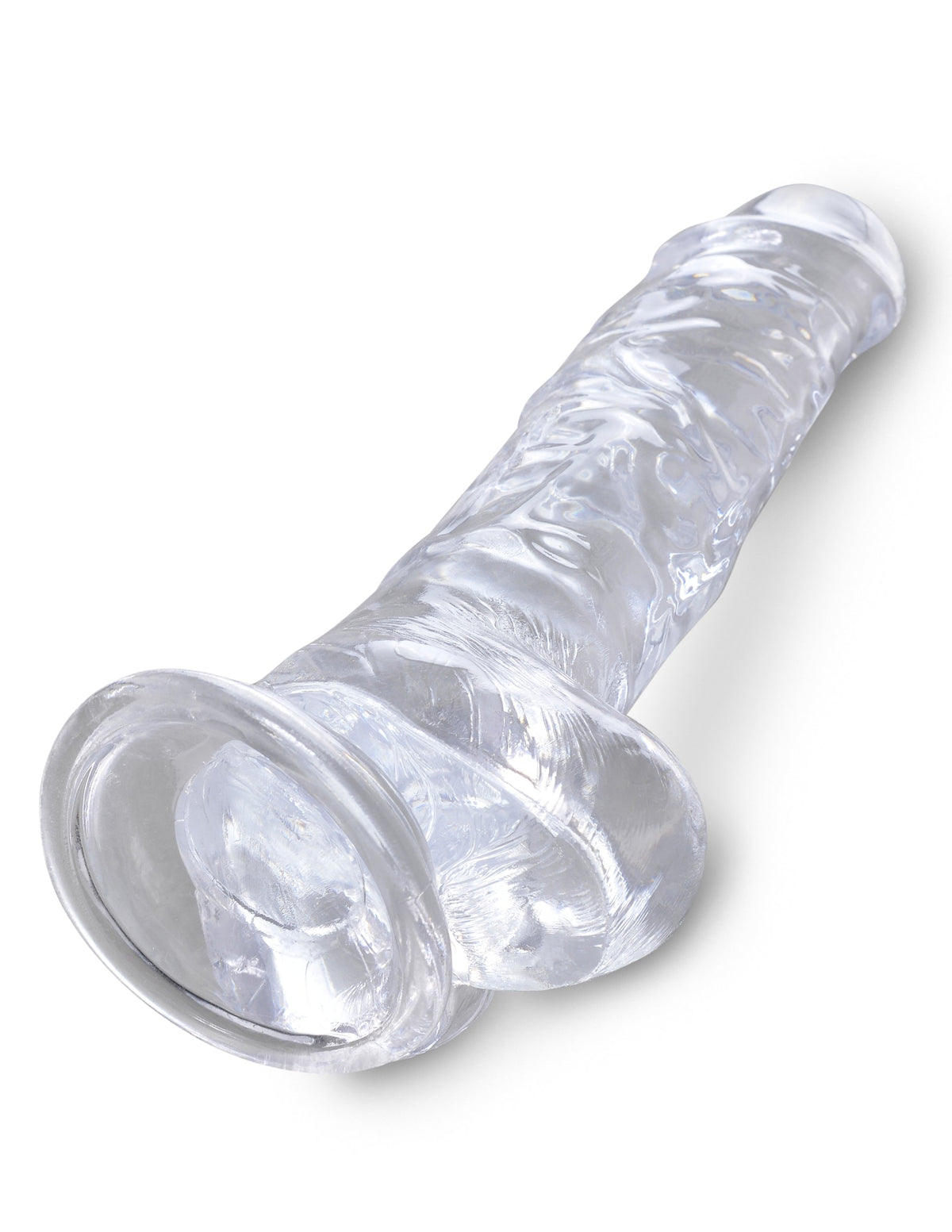 King Cock Clear 8" Cock With Balls