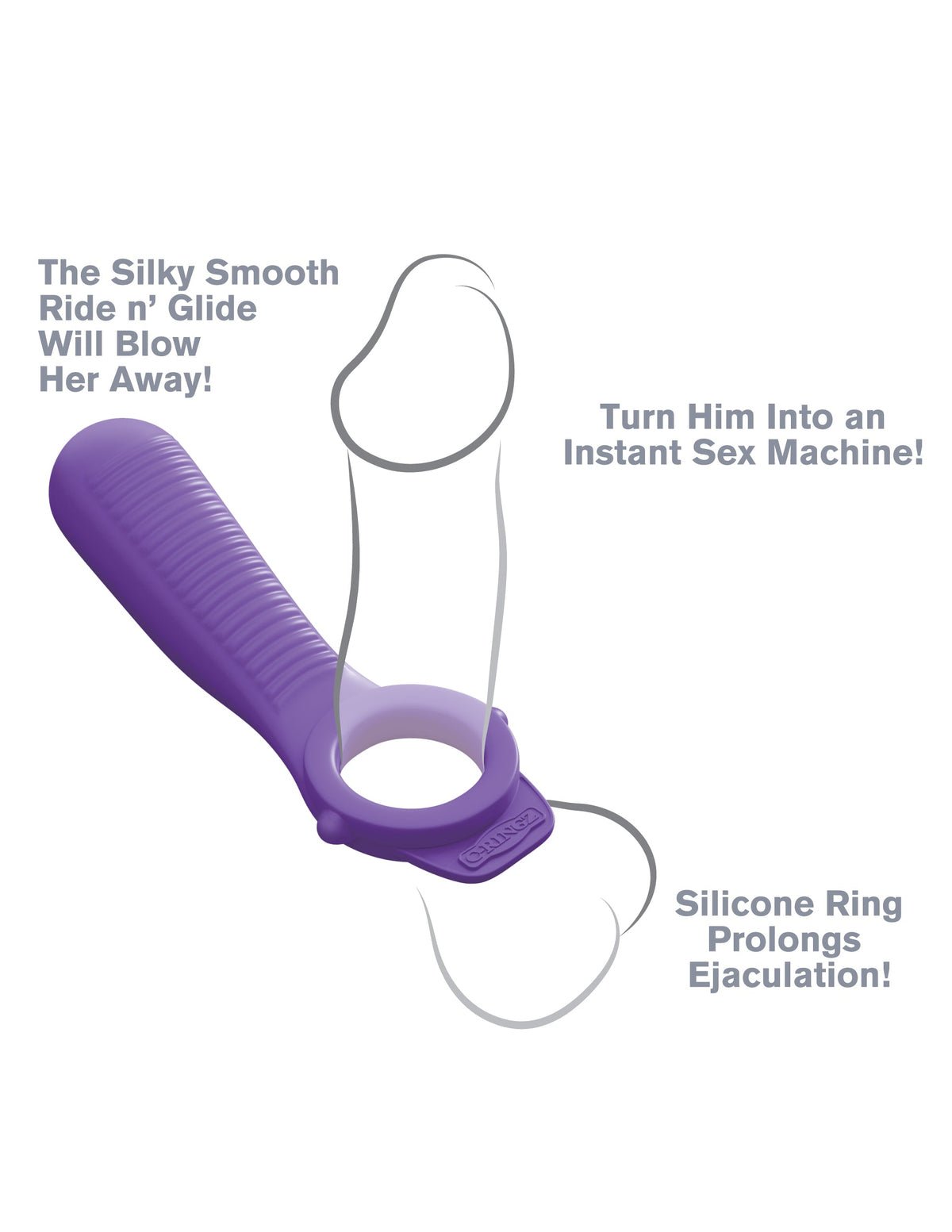 Fantasy C-Ringz Ride N' Glide Couples Ring Purple