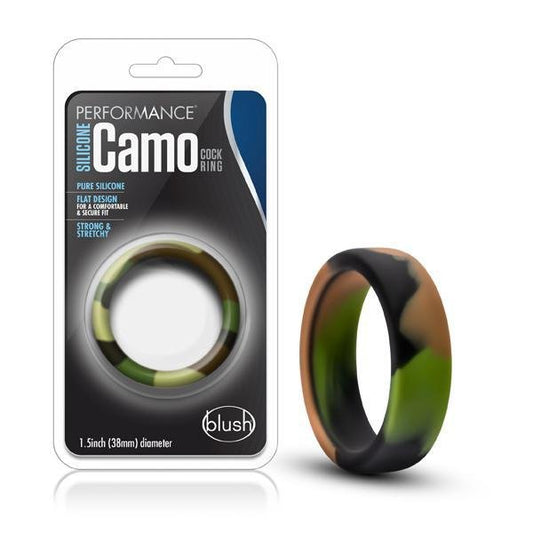 Performance Silicone Camo Cock Ring Green Camoflauge - Temptations