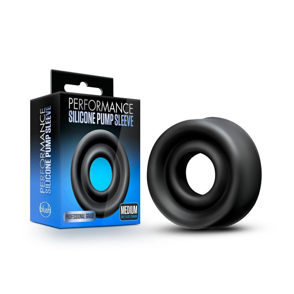 Performance Silicone Pump Sleeve Medium Black - Temptations