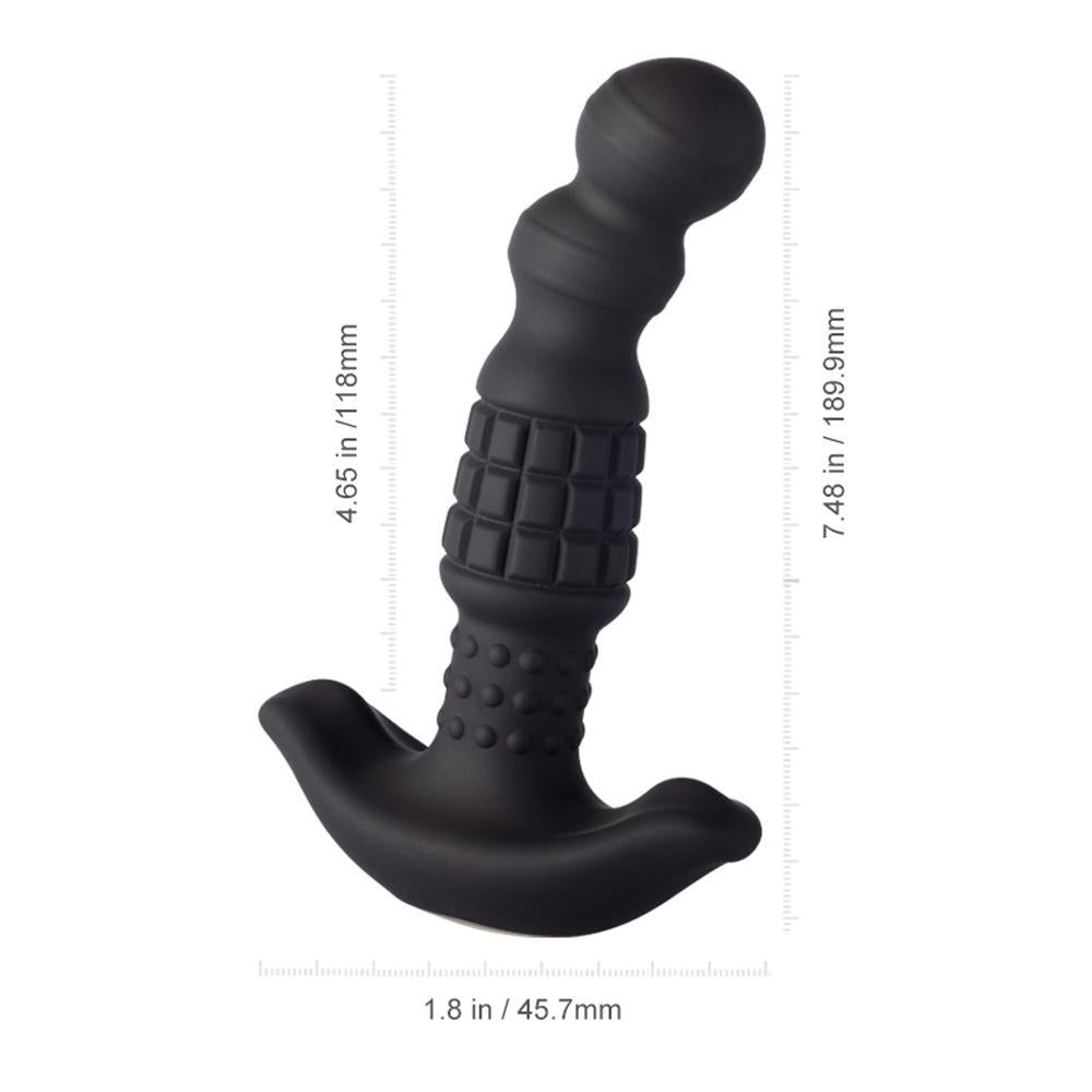 Pineapple Man Vibrating Prostate Massager - Black - Temptations