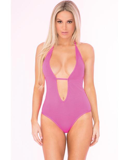 Pink Lipstick Shameless Seamless Teddy Pink S/M - Temptations