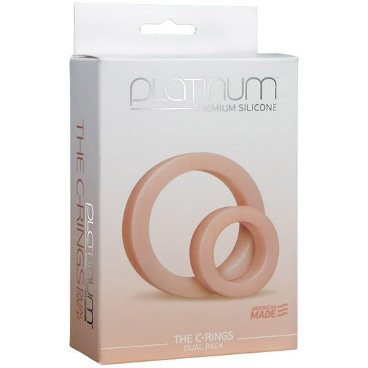 Platinum Premium Silicone - The C - Rings White - Temptations