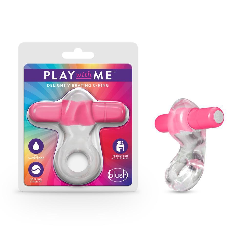 Play With Me Delight Vibrating C - Ring Pink - Temptations