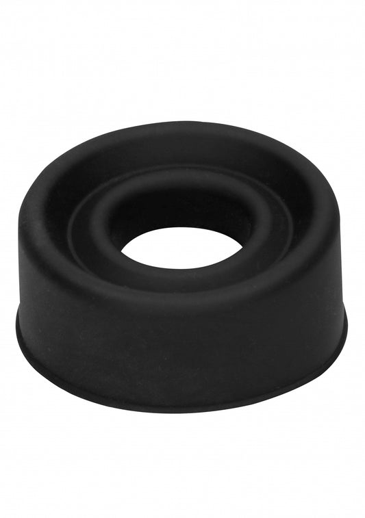 Shots Pumped Silicone Pump Sleeve Black - Temptations