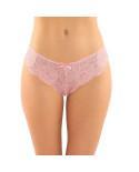 Poppy Crotchless Lace Panty Light Pink L/Xl - Temptations