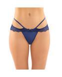 Posey Strappy Crotchless Panty Navy S/M - Temptations