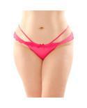 Posey Strappy Crotchless Panty Pink Queen Size - Temptations