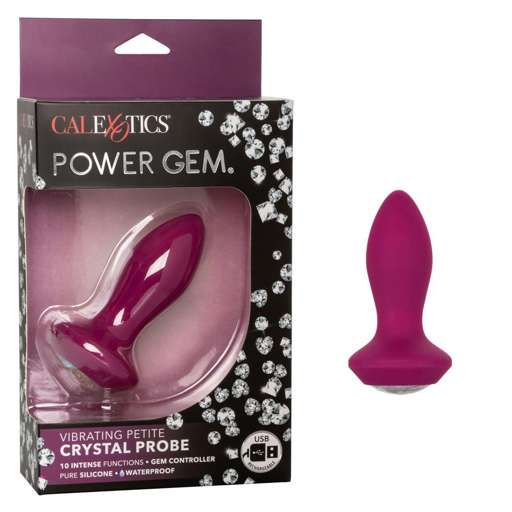 Power Gem Vibrating Petite Crystal Probe - Purple - Temptations