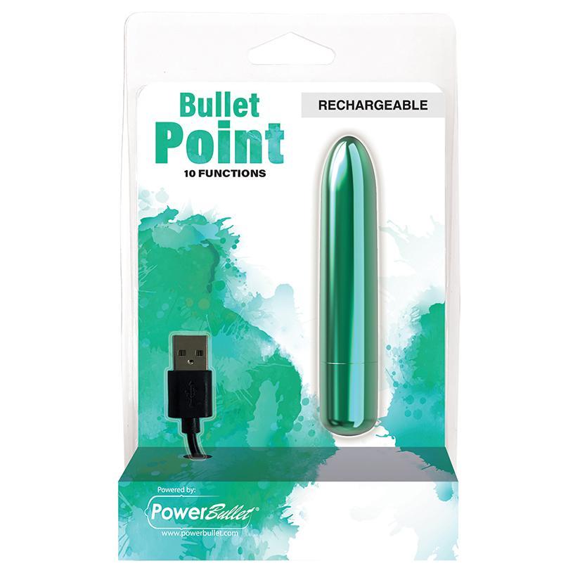 PowerBullet Bullet Point 10 Function Rechargeable - Teal 4" - Temptations