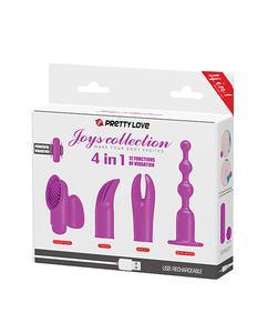 PRETTY LOVE JOYS COLLECTION 4 IN 1 12 FUNCTIONS OF VIBRATION - Temptations