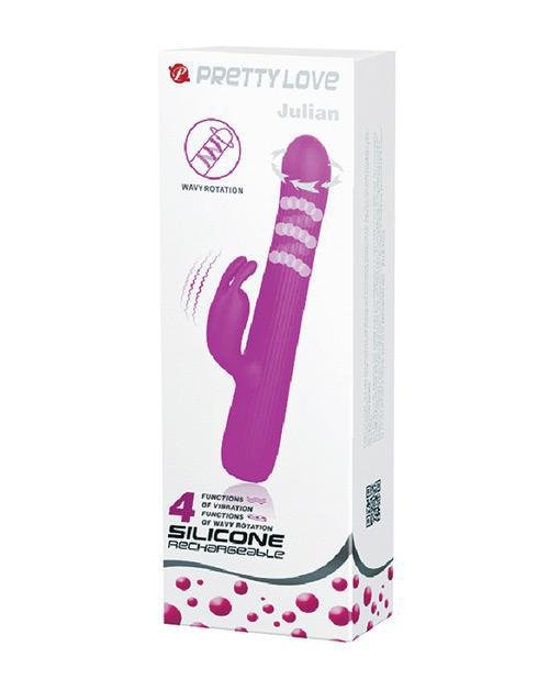 Pretty Love Julian Wavy Rotation Rabbit - Fuchsia - Temptations