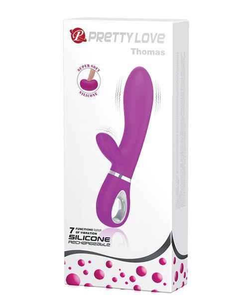 Pretty Love Thomas Liquid Silicone Rabbit - Fuchsia - Temptations