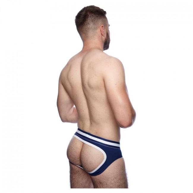 Prowler Classic Backless Brief Navy/White - Temptations