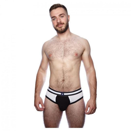 Prowler Classic Sports Brief White/Black Small - Temptations