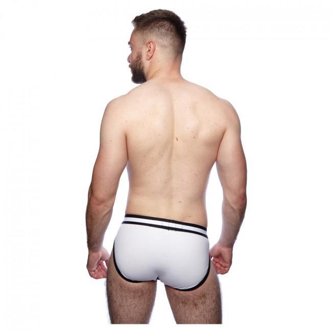 Prowler Classic Sports Brief White/Black Small - Temptations