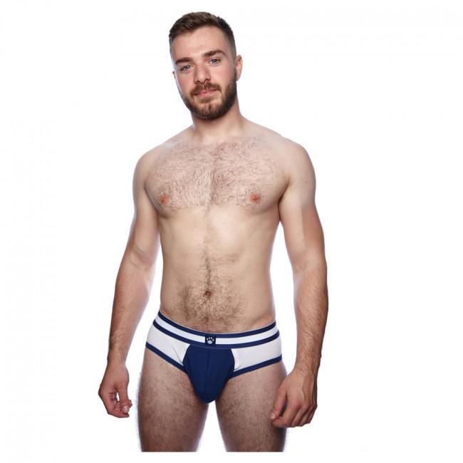 PROWLER CLASSIC SPORTS BRIEF WHITE/NAVY - Temptations