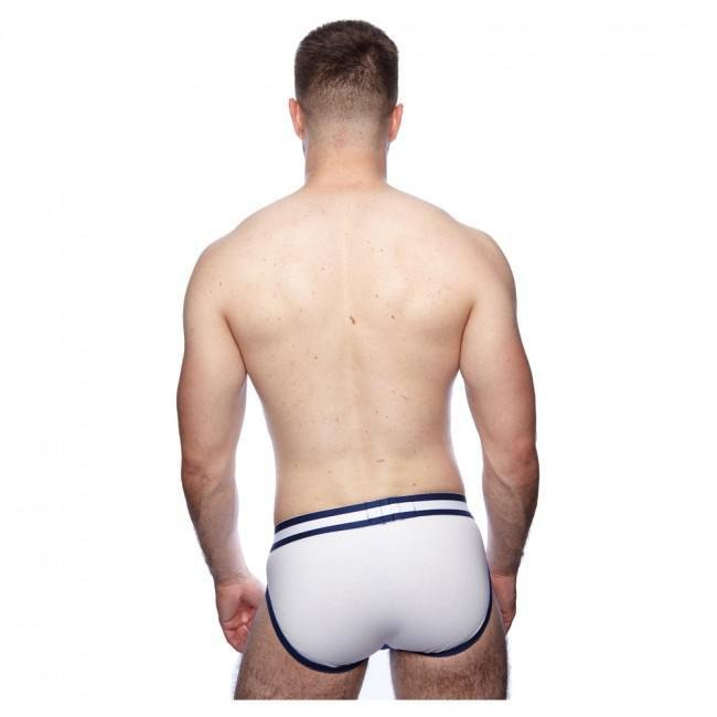 Prowler Classic Sports Brief White/Navy Small - Temptations