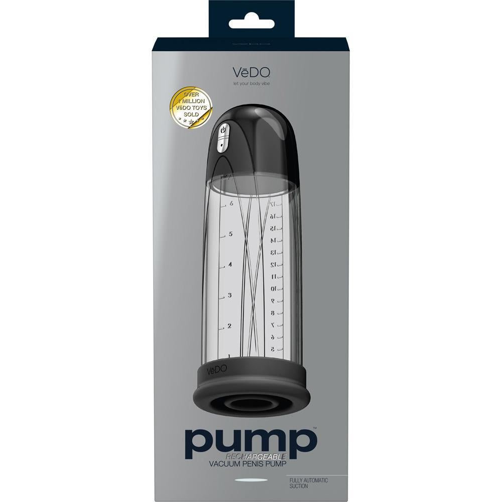 Pump Rechargeable Vacuum Penis Pump Just Black - Temptations