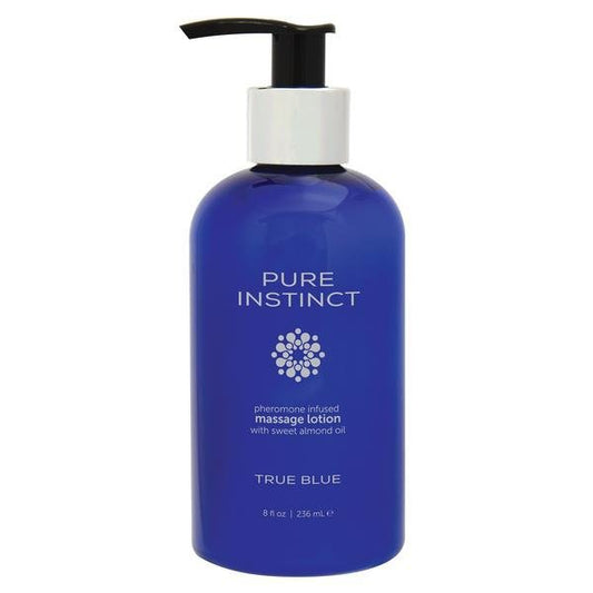 Pure Instinct Pheromone Massage Lotion True Blue 8 oz. - Temptations