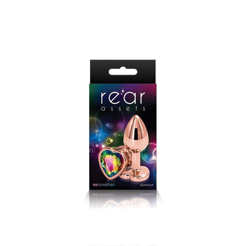 Rear Assets Rose Gold Heart Small Rainbow - Temptations