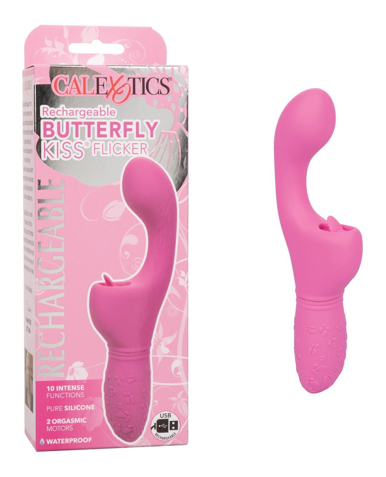 Rechargeable Butterfly Kiss® Flicker - Pink - Temptations