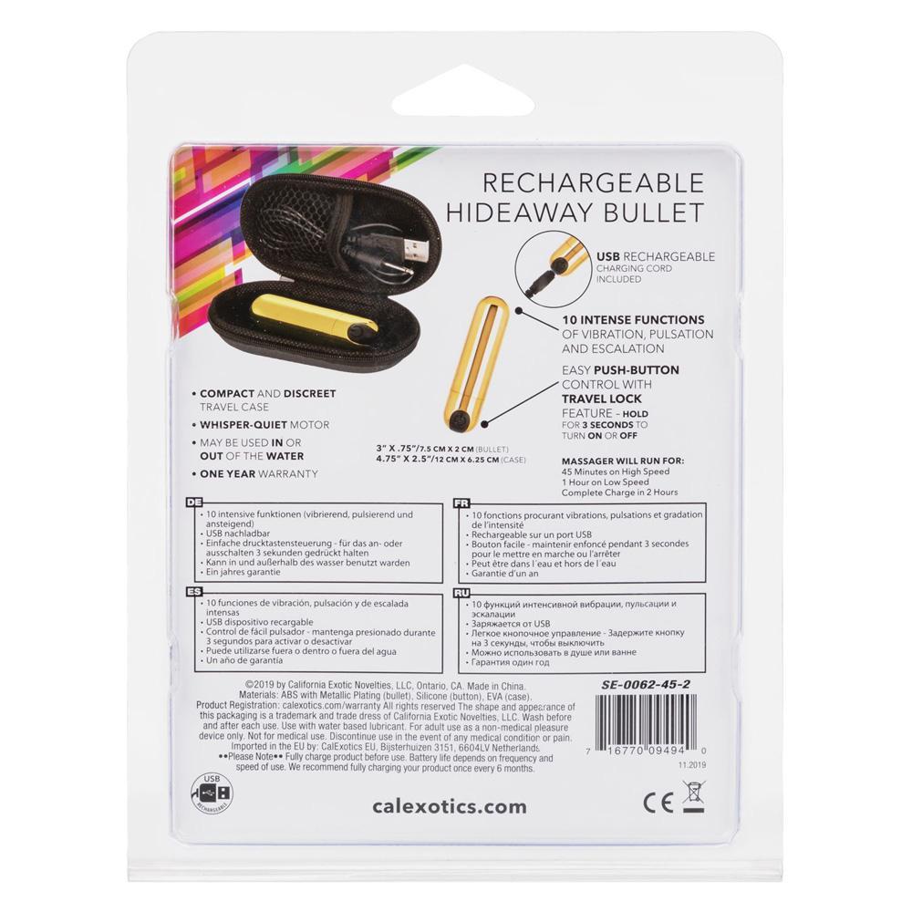 Rechargeable Hideaway Bullet Gold - Temptations