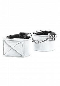 Reversible Ankle Cuffs - White - Temptations