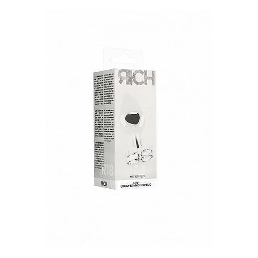 Rich Lucky Diamond Plug 3.75" Silver - Temptations