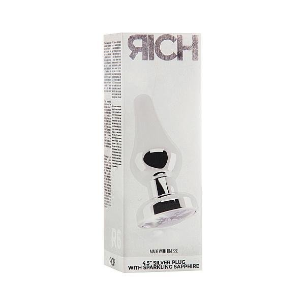 Rich R6 Silver Plug 4.5" Clear Sapphire - Temptations