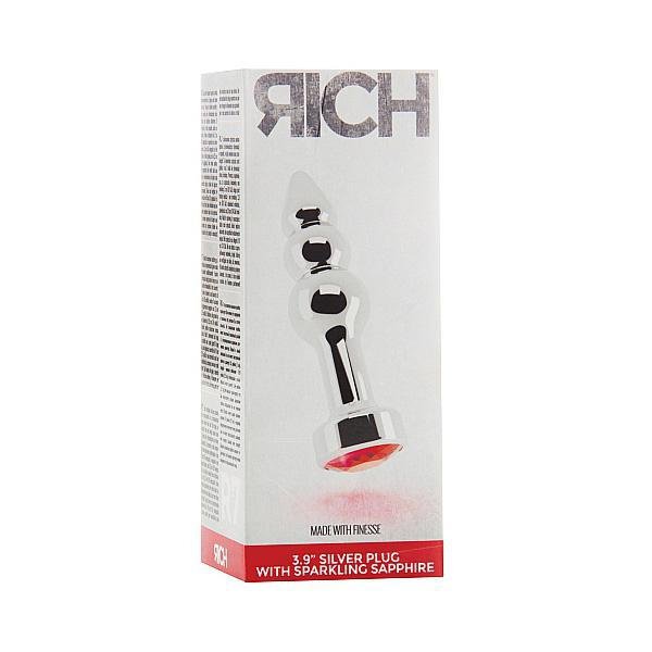 Rich R7 Silver Plug 3.9" Red Sapphire - Temptations