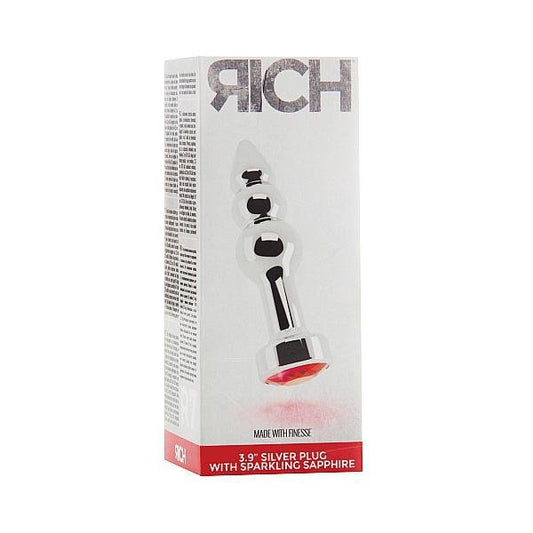 Rich R7 Silver Plug 3.9" Red Sapphire - Temptations