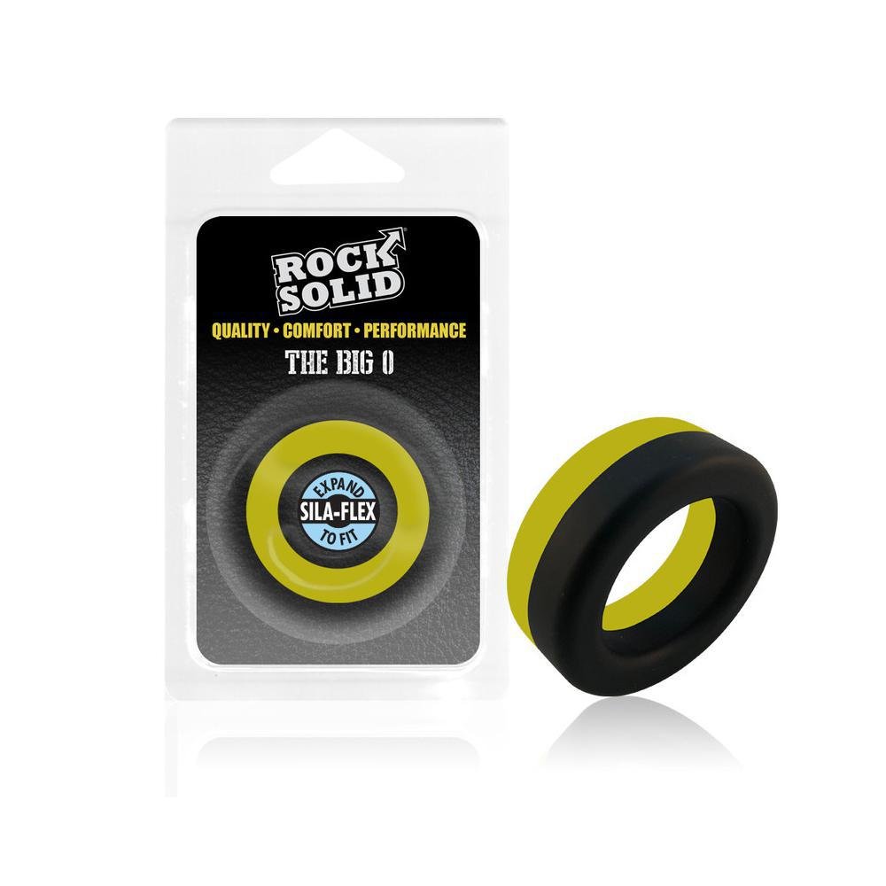 Rock Solid Big O Ring Black/ Yellow - Temptations