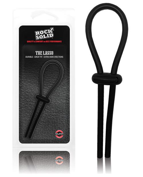 Rock Solid Lasso Cockring - Black - Temptations