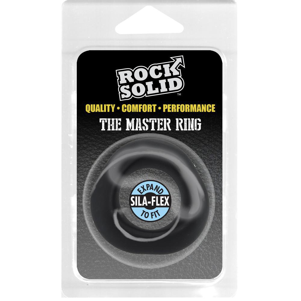 Rock Solid Master Ring Black Silicone, Clamshell - Temptations