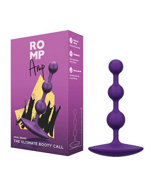 ROMP Amp Flexible Anal Beads - Violet - Temptations