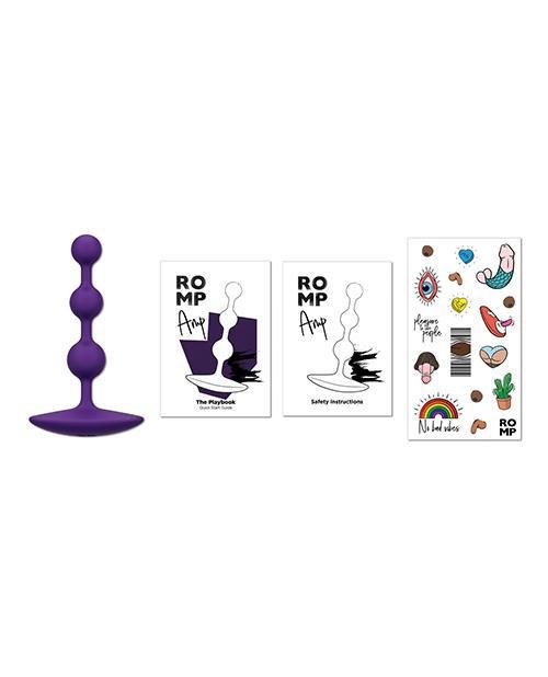 ROMP Amp Flexible Anal Beads - Violet - Temptations