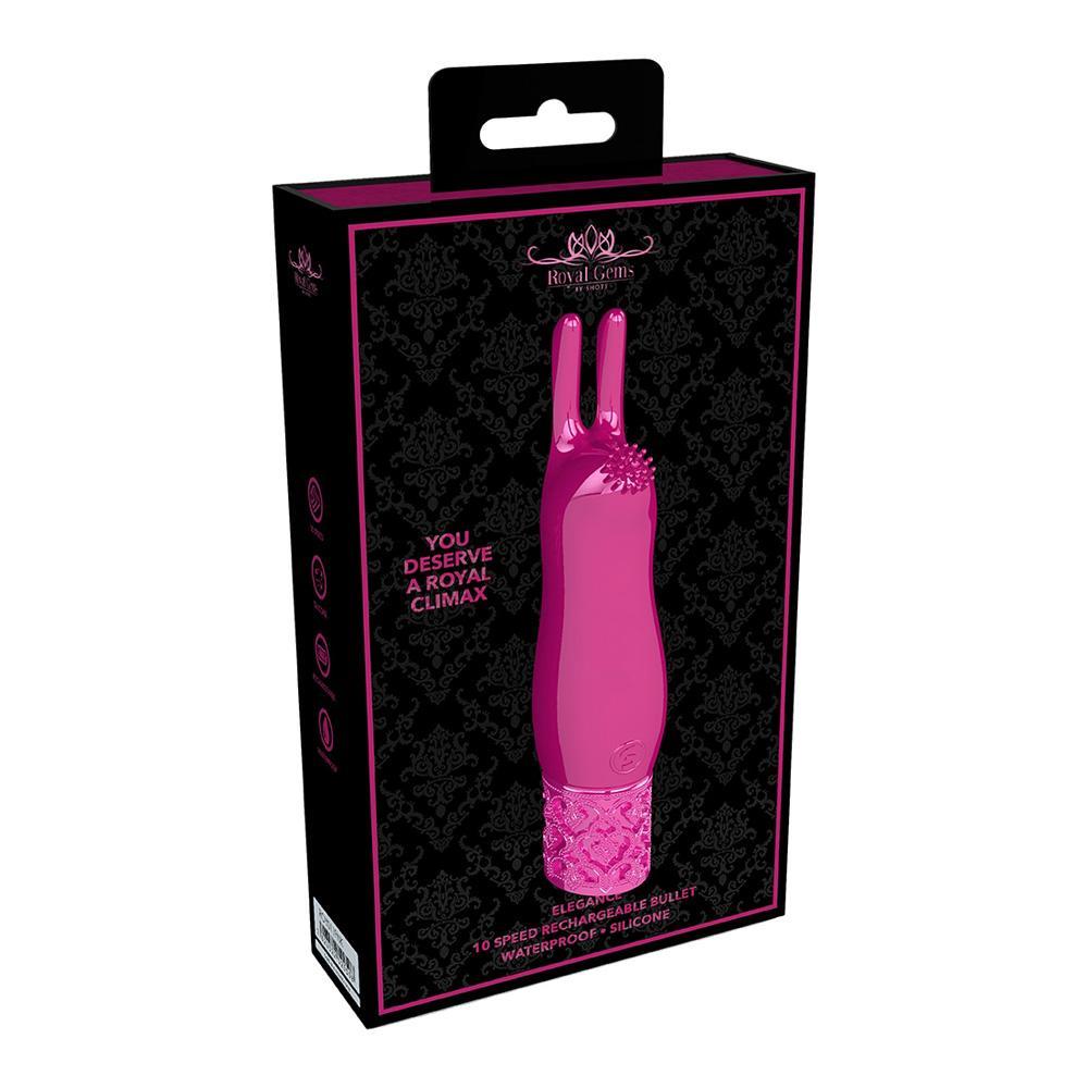Royal Gems Elegance Rechargeable Silicone Bullet - Temptations